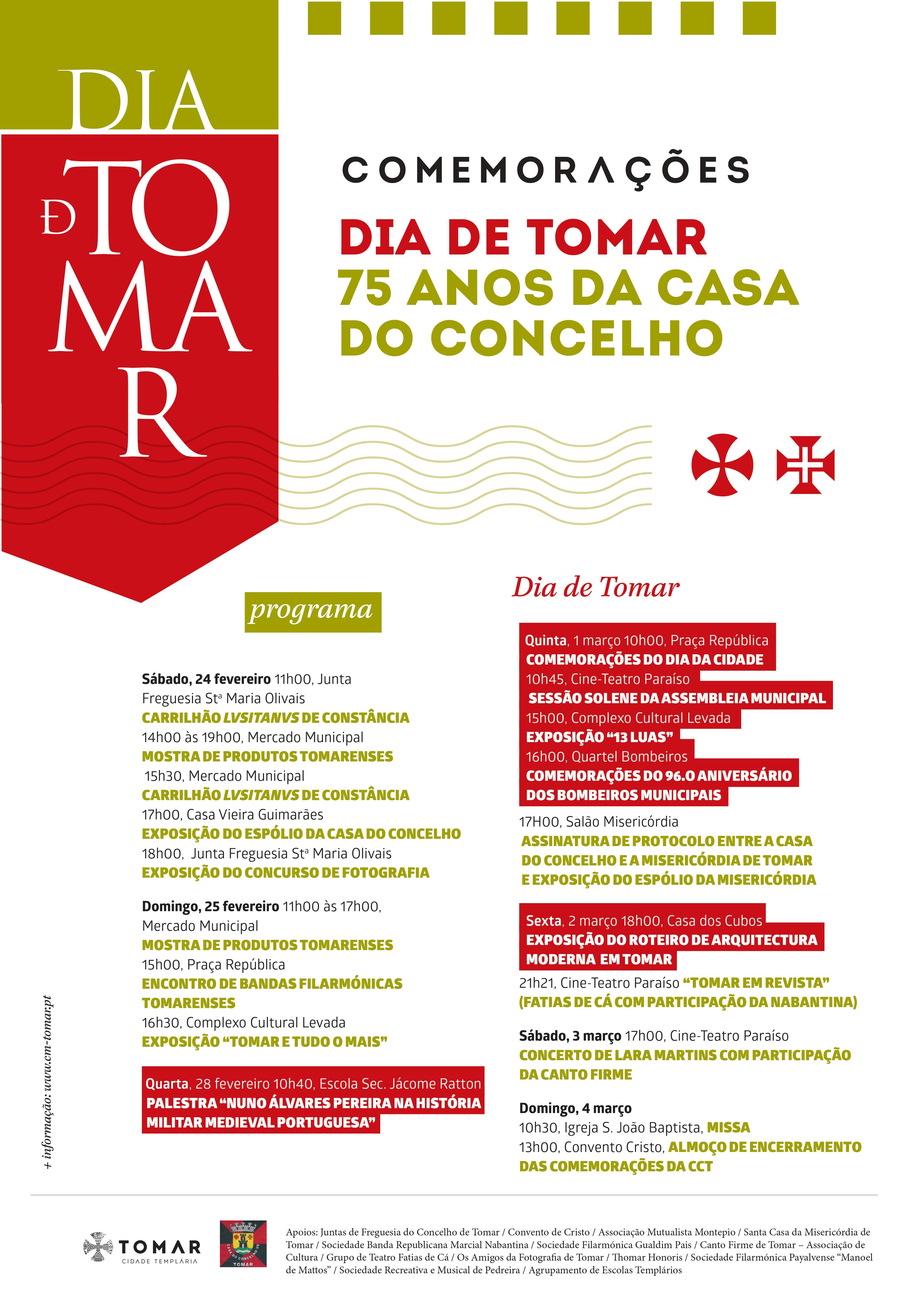 Programa do dia de Tomar